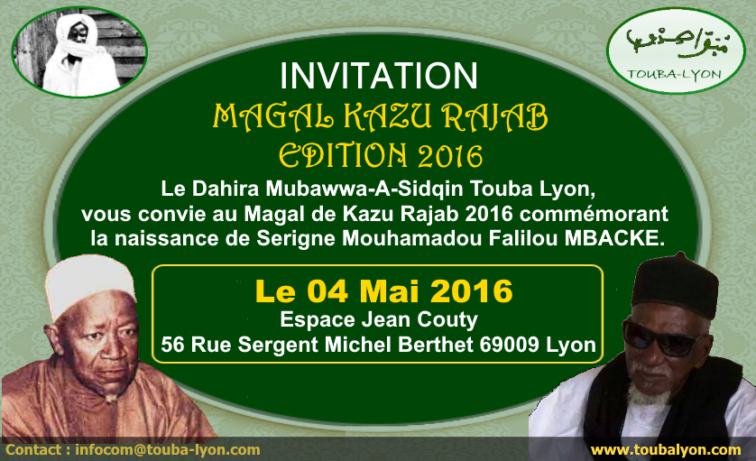 Kazu Rajab 2016